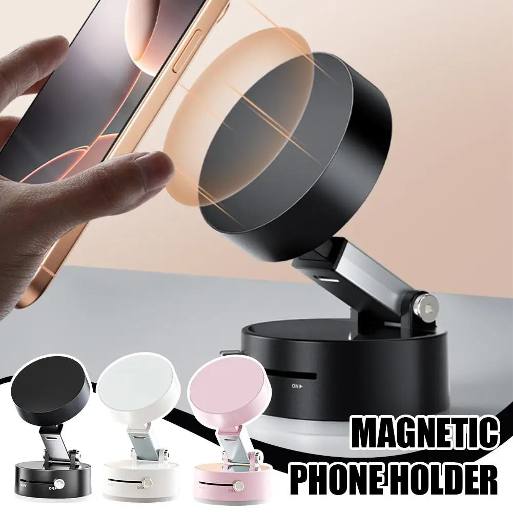 Double Sided foldable Suction Cup Magnetic Phone Holder