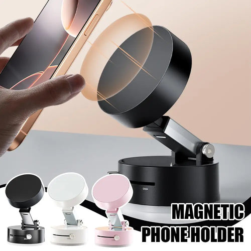 Double Sided foldable Suction Cup Magnetic Phone Holder