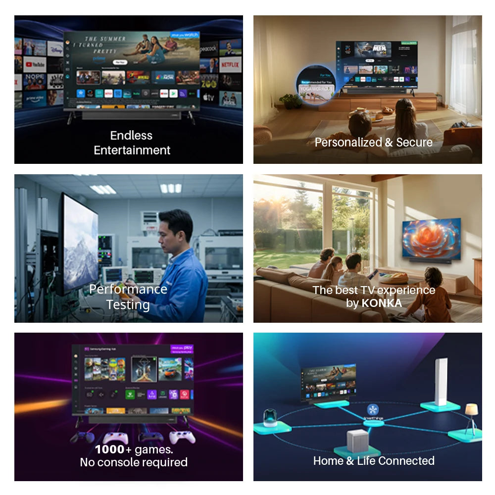 Samsung KONKA 32" Smart TV with built in sound-bar