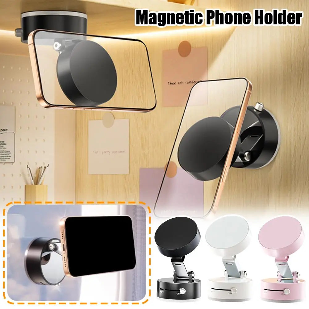 Double Sided foldable Suction Cup Magnetic Phone Holder